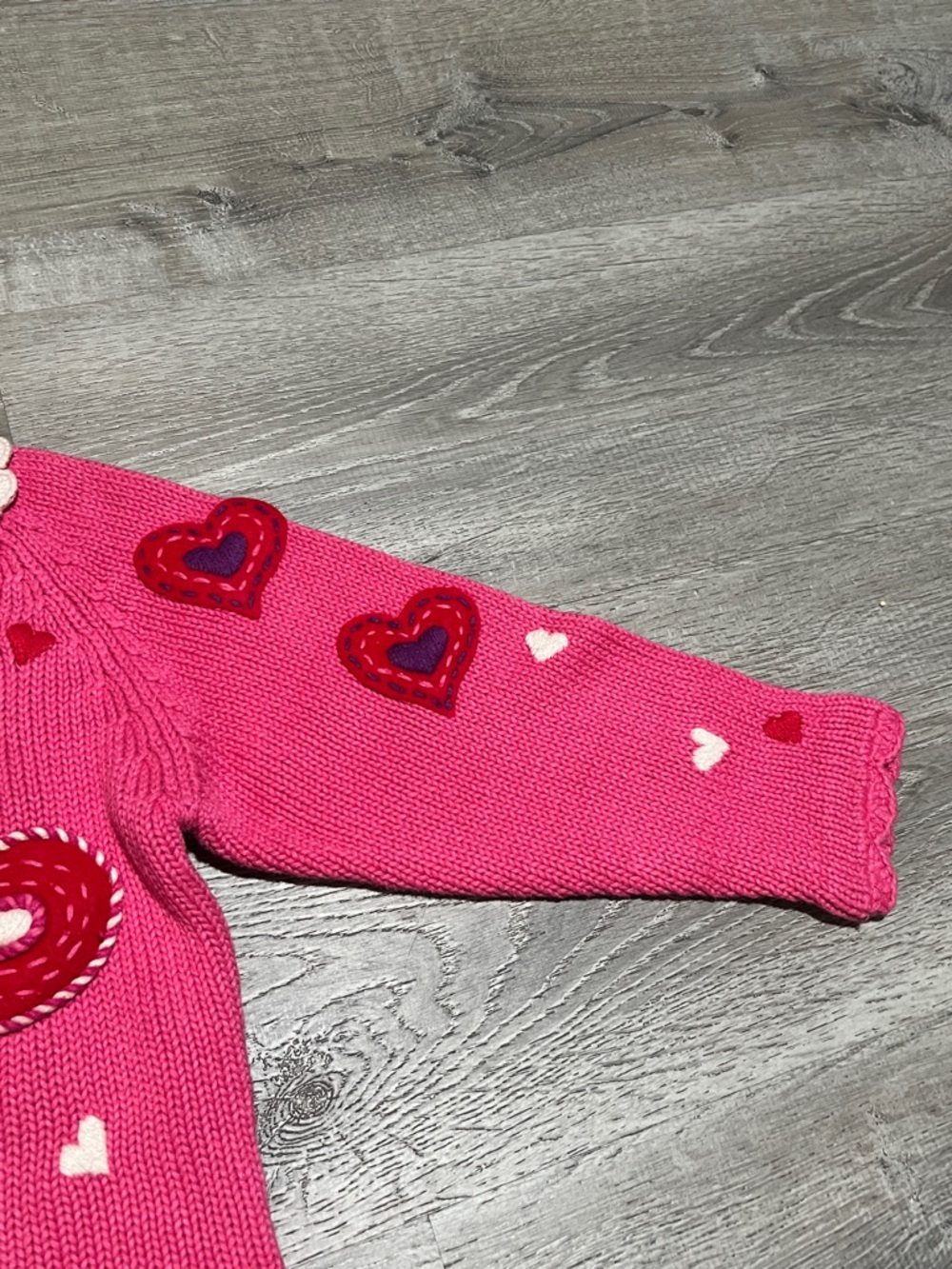 Rare Vintage Simon Sez by Michael Simon Pink Heart Cardigan - Picture 9 of 16